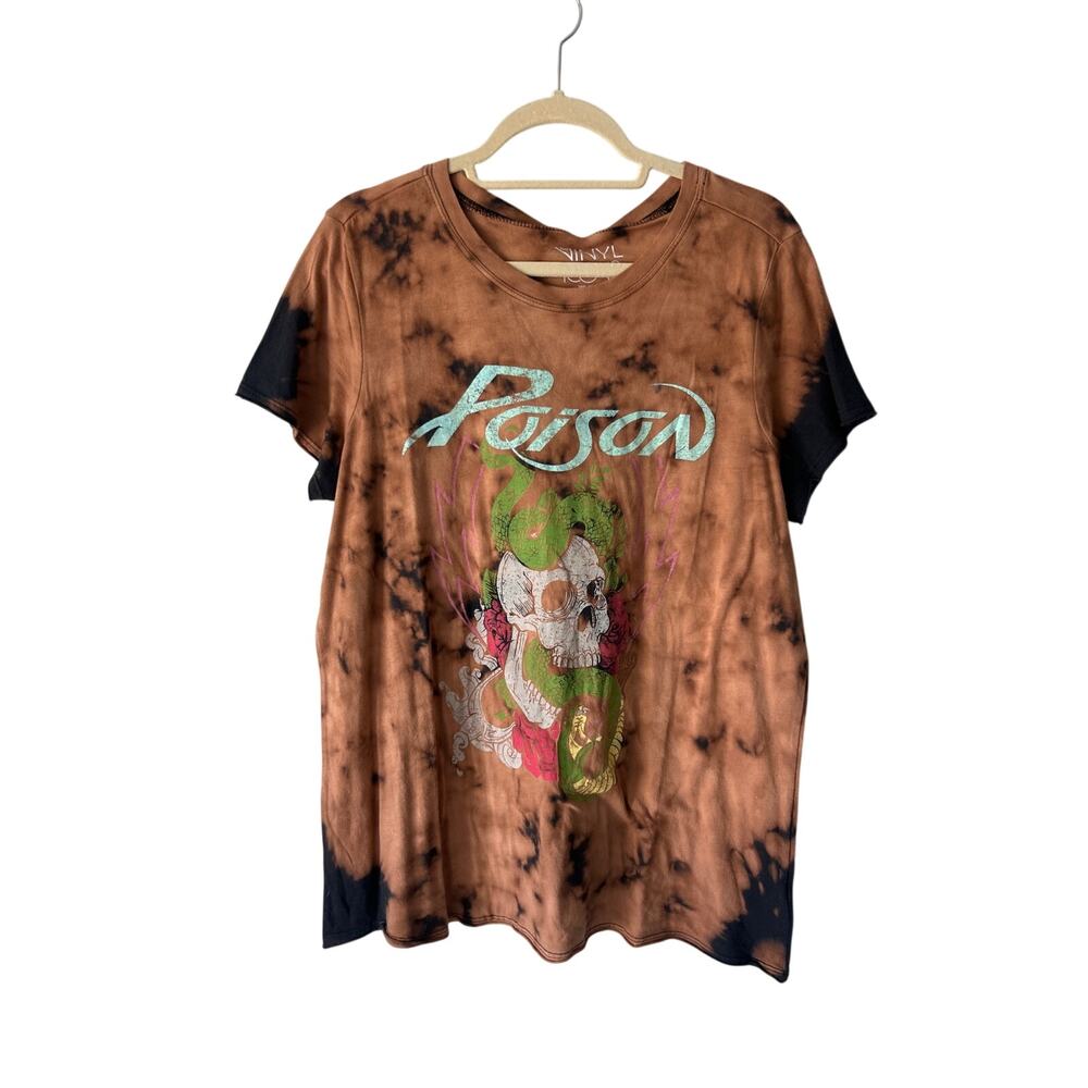 NWT Torrid The Vinyl Icons Poison Tie Dye Brown Tee Size 0 (US 12)